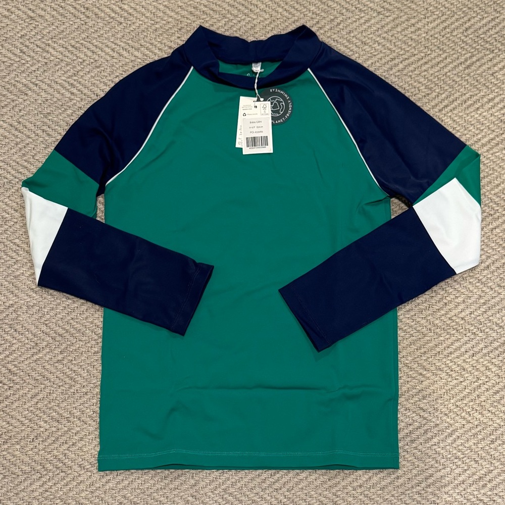 NWT! Mini Boden. Boys LS Rash guard. Size 11-12.